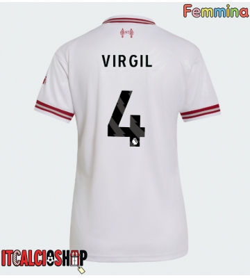 Liverpool Virgil van Dijk #4 Seconda Maglia Femmina 2026-27 Manica Corta